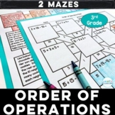 3rd Grade Order of Operations Math Maze Activities