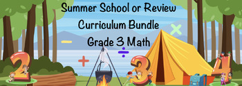 Preview of 3rd Grade Outdoor Math Adventure Lesson Plans (Review or Summer School)