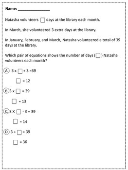 3rd Grade PSSA Mathematics Practice Test by A 1st Grade Teacher | TpT