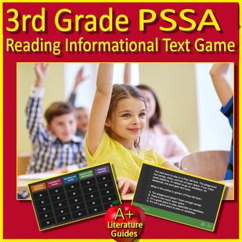 Preview of 3rd Grade PSSA Test Prep Reading Informational Text and Non-Fiction Review Game