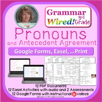 Preview of 3rd Grade Part 12 Pronouns