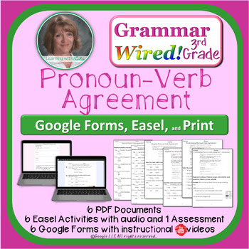 Preview of 3rd Grade Part 14 Pronoun-Verb Agreement