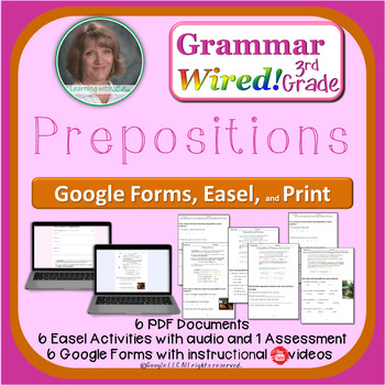 Preview of 3rd Grade Part 19 Prepositions and Prepositional Phrases