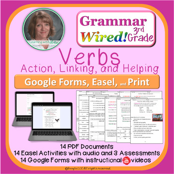 Preview of 3rd Grade Part 7 Action, Linking, and Helping Verbs