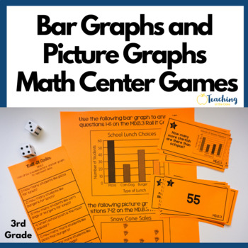 Preview of 3rd Grade Picture Graphs and Bar Graphs Math Center Games