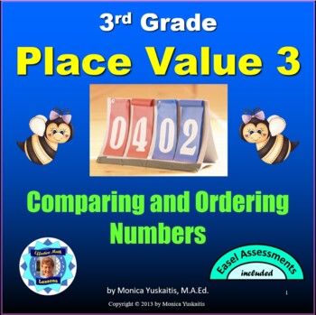 Preview of 3rd Grade Place Value 3 - Comparing & Ordering Numbers Powerpoint Lesson