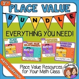 3rd Grade Place Value BUNDLE Comparing, Rounding Math Kits