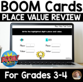 3rd Grade Place Value Exit Tickets BOOM Cards