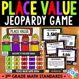 3rd Grade Place Value Review Math Jeopardy Game Compare Ro
