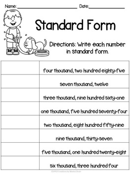 3rd grade place value matching activities and worksheets tpt