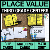 3rd Grade Place Value Math Centers - 3rd Grade Math Review