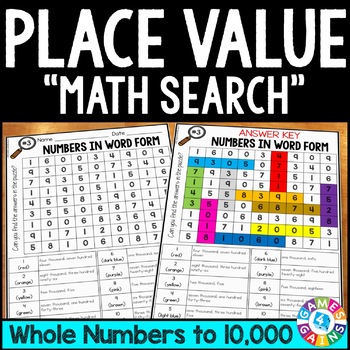 Preview of 3rd Grade Place Value Review Rounding to the Nearest 10 & 100, Comparing Numbers