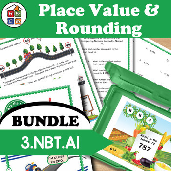 Preview of 3rd Grade Place Value & Rounding Bundle