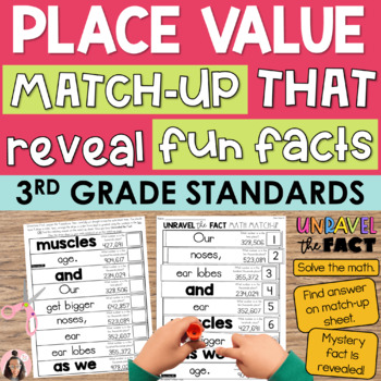 Teacher Made Math Center Resource Game Place Value Strips 6 Digit Numbers 