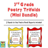3rd Grade Poetry Trifold Book Reports Mini Bundle