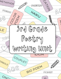 3rd Grade Poetry Writing Unit -21 day unit with teaching s