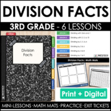 3rd Grade Division Facts Guided Math Curriculum Mini-Lesso