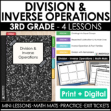 3rd Grade Division & Inverse Operations Guided Math Curric