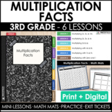3rd Grade Multiplication Facts Guided Math Curriculum Mini