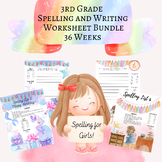 3rd Grade Printable, Spelling Activities, Writing Prompts,