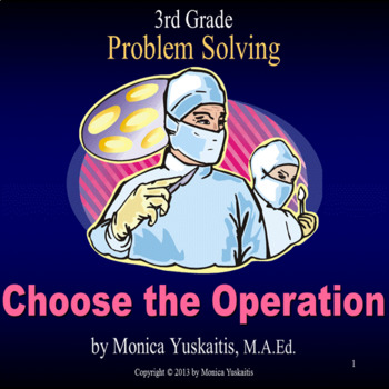 Preview of 3rd Grade Problem Solving - Choose the Operation Powerpoint Lesson