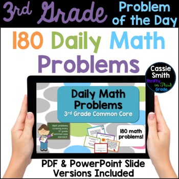 Preview of 3rd Grade Problem of the Day - Common Core Paperless