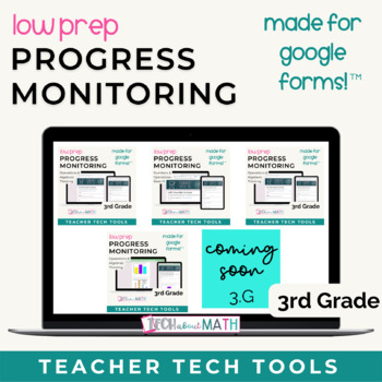 Preview of 3rd Grade Progress Monitoring Bundle with Google Forms