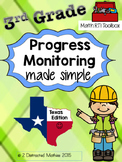 3rd Grade Progress Monitoring Pack:  Texas Edition