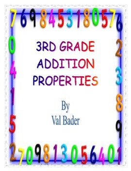Preview of 3rd Grade Properties of Addition