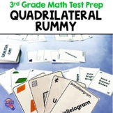 3rd Grade QUADRILATERAL Rummy, Go Fish, Memory Game Math |
