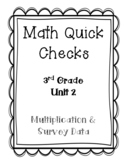 3rd Grade Math Quick Checks Unit 2