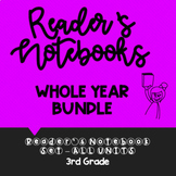 3rd Grade Reader's Notebooks: WHOLE YEAR BUNDLE