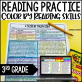 3rd Grade Reading Activities - Color by Reading with Digit