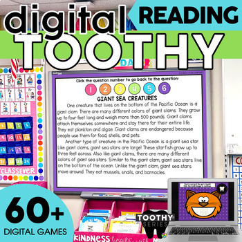 Preview of 3rd Grade Reading Comprehension Passages - Digital Toothy® - Digital Resources