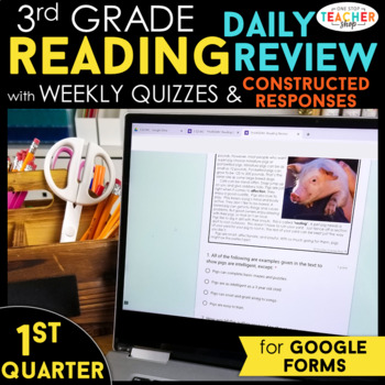 Preview of 3rd Grade Reading Comprehension | Google Classroom Distance Learning 1st QUARTER