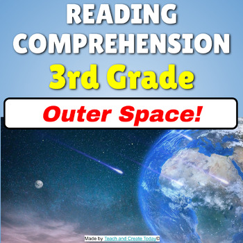 Preview of 3rd Grade Reading Comprehension Passage and Questions   Outer Space