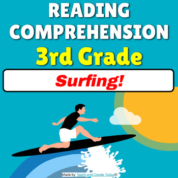 Preview of 3rd Grade Reading Comprehension Passage and Questions   Surfing