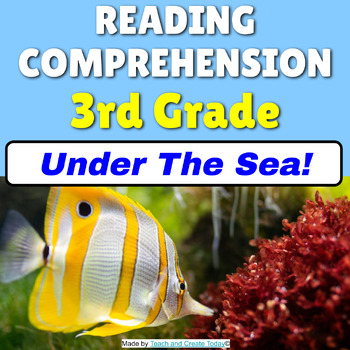 Preview of 3rd Grade Reading Comprehension Passage and Questions   Under The Sea