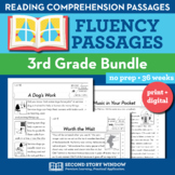 3rd Grade Reading Fluency Passages + Comprehension Workshe