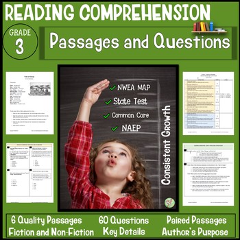 Preview of 3rd Grade Reading Comprehension Passages and Questions