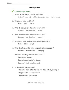 3rd Grade Reading Comprehension Passages and Questions - Funny Stories