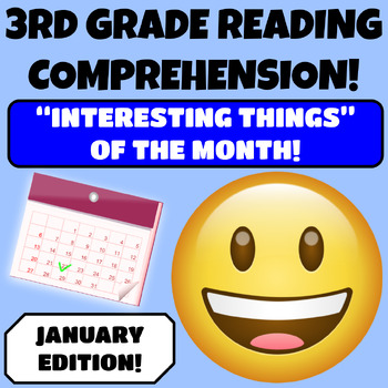 Preview of 3rd Grade Reading Comprehension Passages and Questions  January  Winter