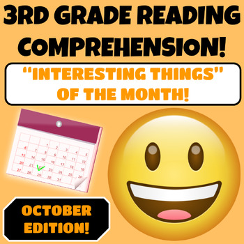 Preview of 3rd Grade Reading Comprehension Passages and Questions  October  Fall