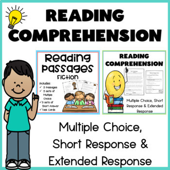 Preview of 3rd Grade Summer Packet for Reading Comprehension Passages and Questions