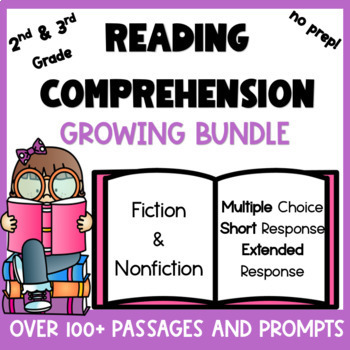 Preview of Reading Passages with Comprehension Questions for 3rd Grade Reading Skills