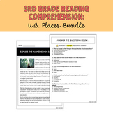 Preview of 3rd Grade Reading Comprehension: U.S. Places Bundle