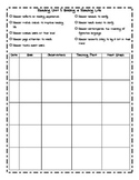 3rd Grade Reading Conference Forms