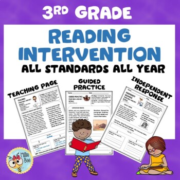 Preview of 3rd Grade Reading Intervention - Print and Digital
