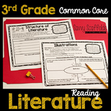 3rd Grade Reading Literature Graphic Organizers for Common Core