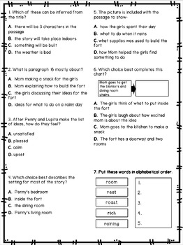 3rd Grade Reading Passage 4 By Lighting Up Little Minds